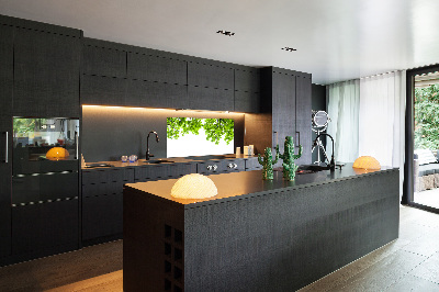 Glazen achterwand keuken Eikenbladeren