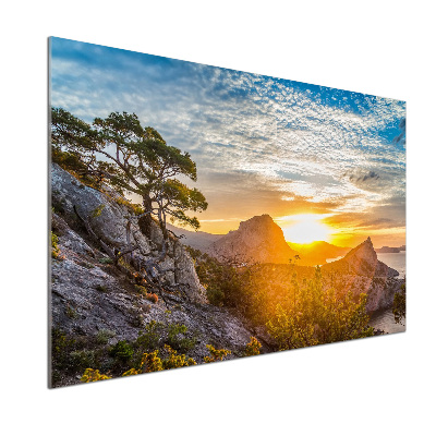 Panel do kuchni Zachód słońca