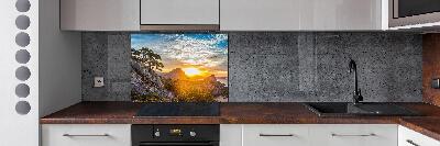Keuken achterwand Zonsondergang
