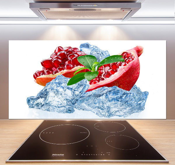 Achterwand keuken Granaatappel met ijs
