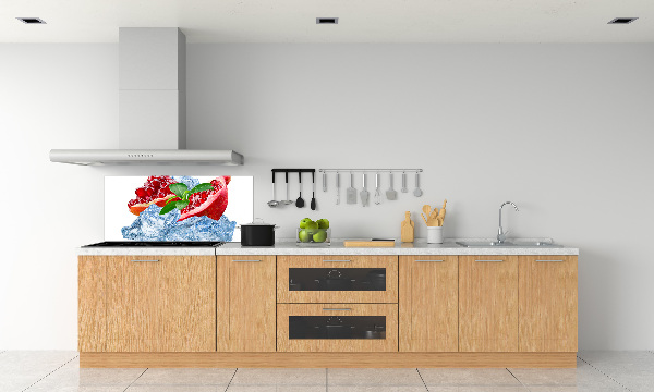 Achterwand keuken Granaatappel met ijs