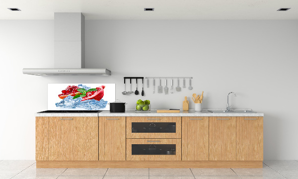 Achterwand keuken Granaatappel met ijs