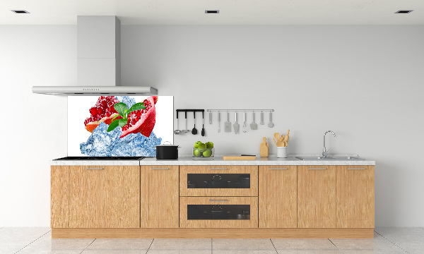 Achterwand keuken Granaatappel met ijs