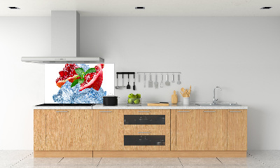 Achterwand keuken Granaatappel met ijs
