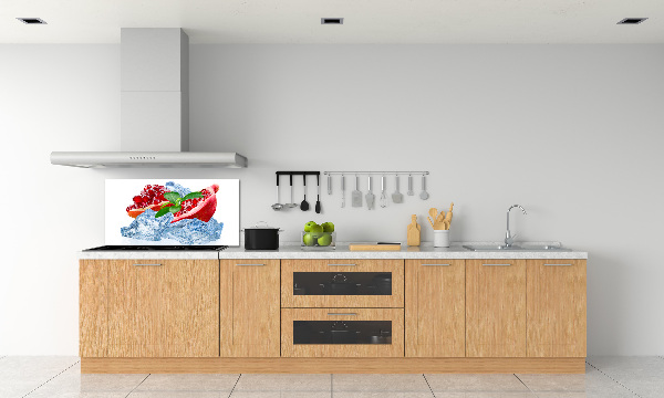 Achterwand keuken Granaatappel met ijs