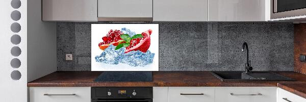Achterwand keuken Granaatappel met ijs