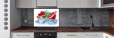 Achterwand keuken Granaatappel met ijs