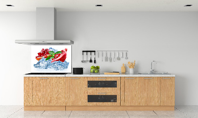 Achterwand keuken Granaatappel met ijs
