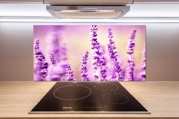 Spatscherm keuken Lavendel