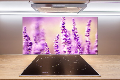 Spatscherm keuken Lavendel