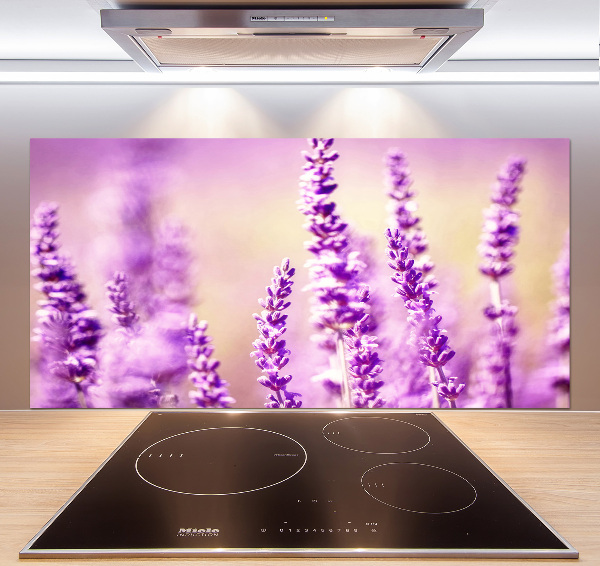 Spatscherm keuken Lavendel
