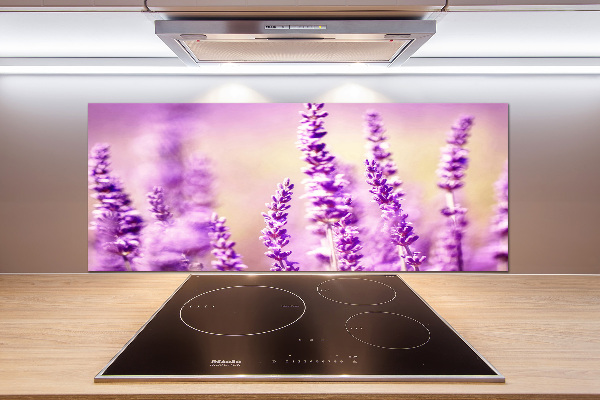 Spatscherm keuken Lavendel