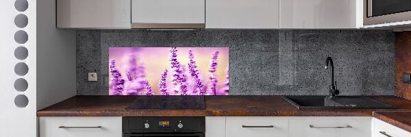 Spatscherm keuken Lavendel