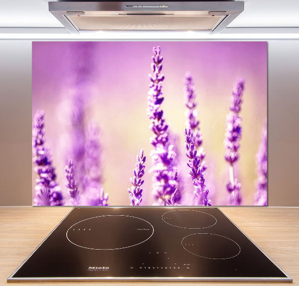 Spatscherm keuken Lavendel