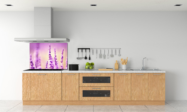 Spatscherm keuken Lavendel