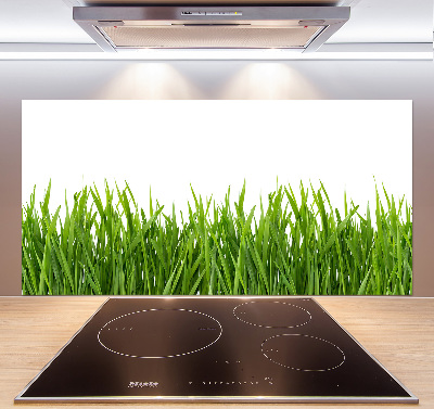 Spatplaat keuken Gras