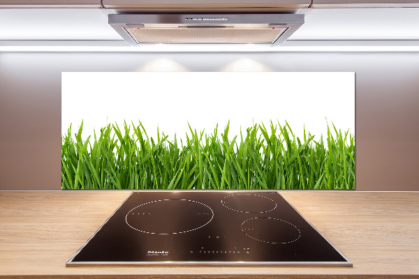 Spatplaat keuken Gras