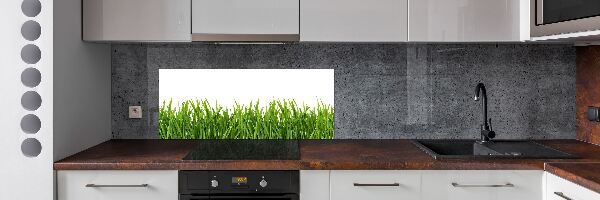 Spatplaat keuken Gras