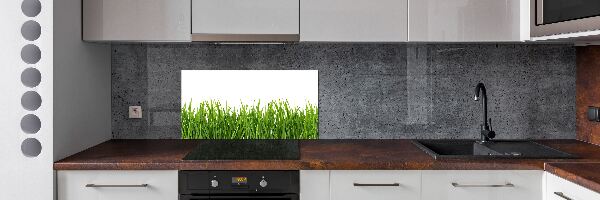 Spatplaat keuken Gras