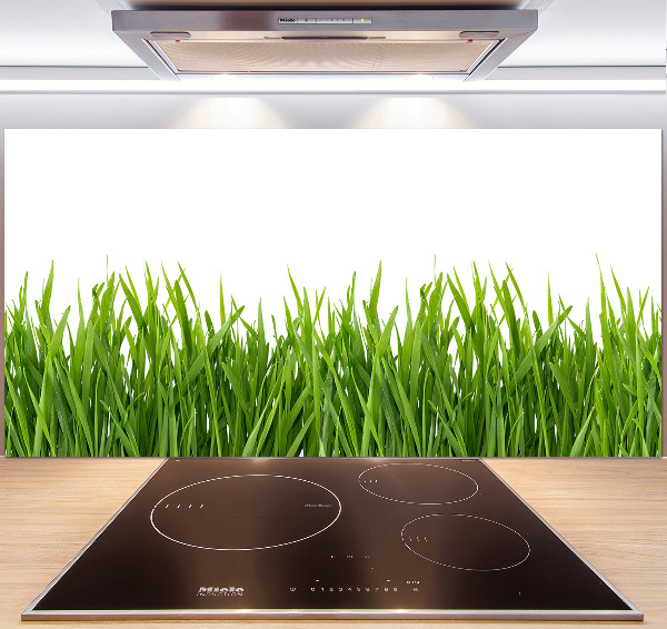 Spatplaat keuken Gras