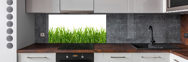 Spatplaat keuken Gras