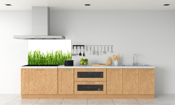 Spatplaat keuken Gras