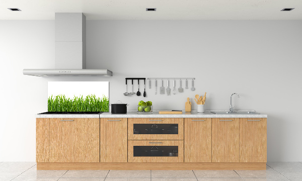 Spatplaat keuken Gras