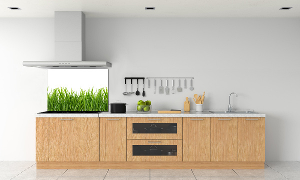 Spatplaat keuken Gras