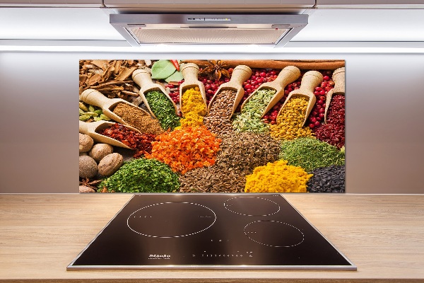 Spatplaat keuken Kleurrijke kruiden