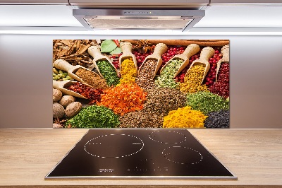Spatplaat keuken Kleurrijke kruiden