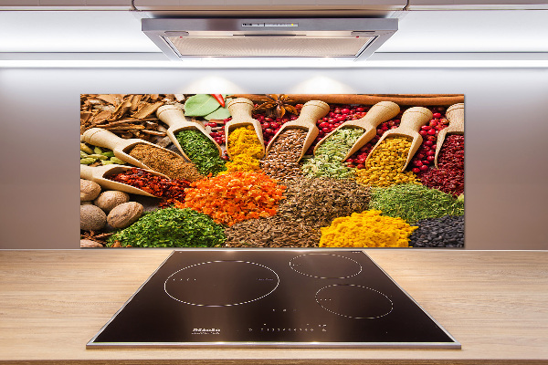 Spatplaat keuken Kleurrijke kruiden