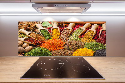 Spatplaat keuken Kleurrijke kruiden