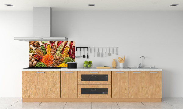 Spatplaat keuken Kleurrijke kruiden