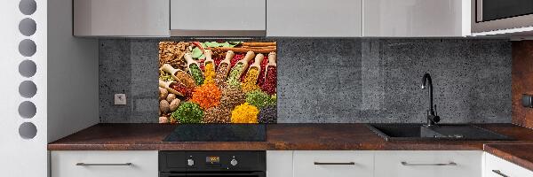 Spatplaat keuken Kleurrijke kruiden