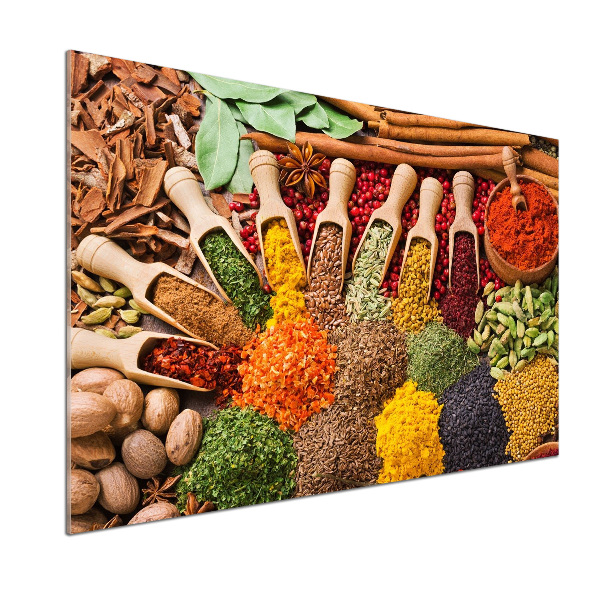Keuken achterwand Kleurrijke kruiden