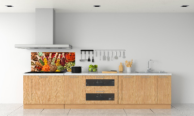 Keuken achterwand Kleurrijke kruiden
