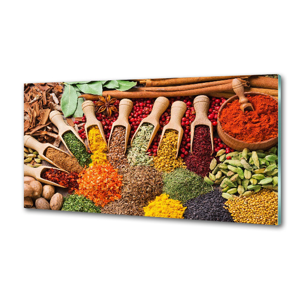 Keuken achterwand Kleurrijke kruiden