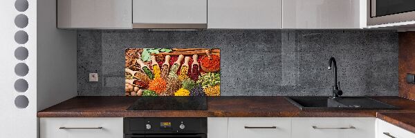 Keuken achterwand Kleurrijke kruiden