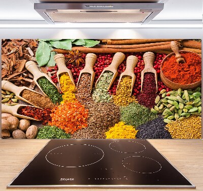 Keuken achterwand Kleurrijke kruiden