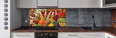 Keuken achterwand Kleurrijke kruiden