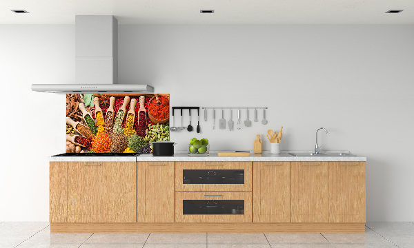 Keuken achterwand Kleurrijke kruiden