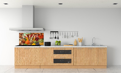 Keuken achterwand Kleurrijke kruiden