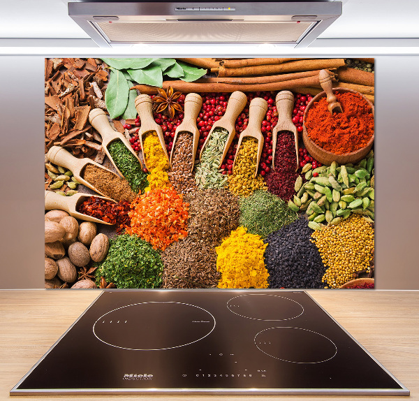 Keuken achterwand Kleurrijke kruiden