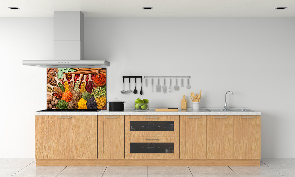 Keuken achterwand Kleurrijke kruiden