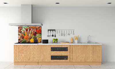 Keuken achterwand Kleurrijke kruiden