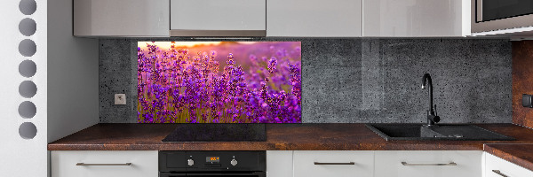 Panel dekor szkło Pole lawendy