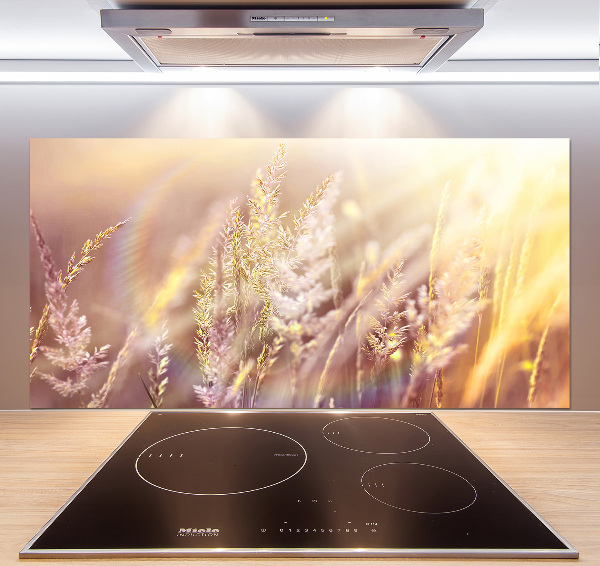Achterwand keuken Hoog gras