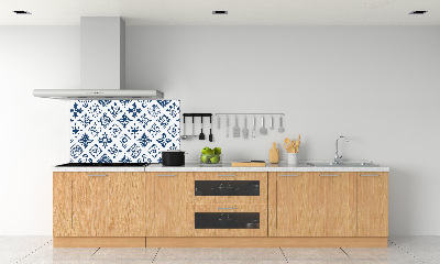 Glazen achterwand keuken Bloemenpatroon