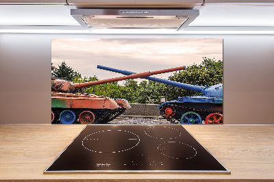 Panel dekor szkło Dwa czołgi