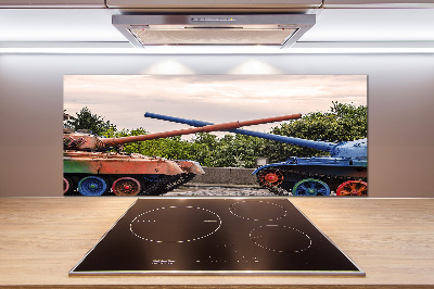 Panel dekor szkło Dwa czołgi